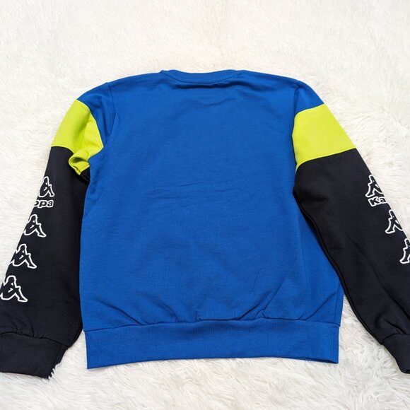 Kappa Unisex Crew Neck Blue Pullover Loopknit Long Sleeve Sweatshirt for 8Y NWOT - Picture 8 of 8